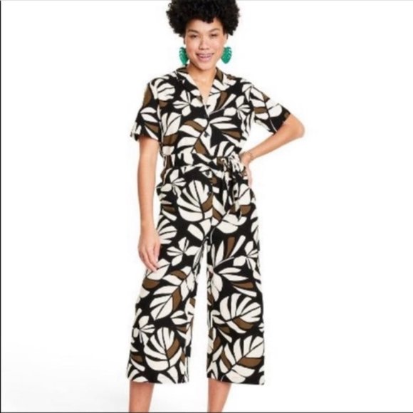 Tabitha Brown Botanical Tie-Front Jumpsuit - Picture 3 of 9